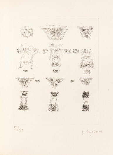 View full screen - View 1 of Lot 146. Ensemble d'éditions originales consacrées aux expériences mescaliniennes de Michaux, dont 3 avec envoi à Maurice Saillet et 3 tirés à part. 1957-1966..