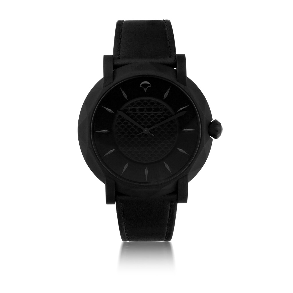 View full screen - View 1 of Lot 73. GRAFF | STAR SLIM ECLIPSE, REF GSU43DLC, DLC-COATED TITANIUM WRISTWATCH, CIRCA 2018.