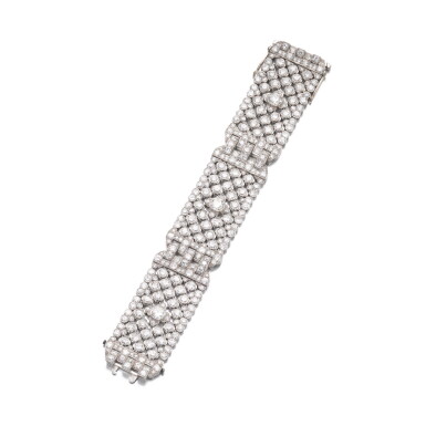 View full screen - View 1 of Lot 306. Diamond bracelet, circa 1930.