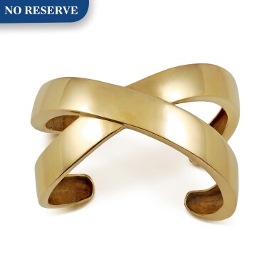 View full screen - View 1 of Lot 40. PALOMA PICASSO FOR TIFFANY & CO. | GOLD 'GRAFFITI' CUFF-BRACELET.