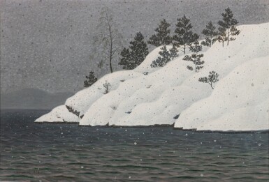 View full screen - View 1 of Lot 385. Lakeside view under the snow.