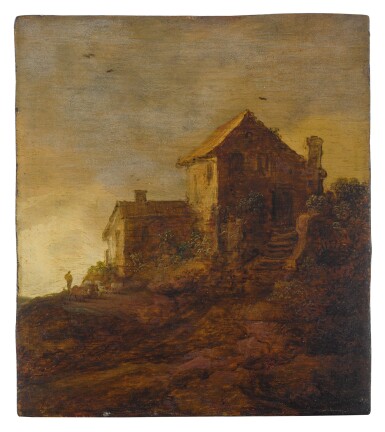 View full screen - View 1 of Lot 547. Landscape with a cottage.