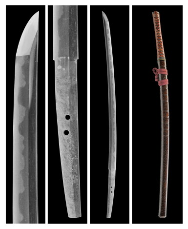 View full screen - View 1 of Lot 38. A Hizen wakizashi | Signed Shinju no kami Kunihiro | Edo period, dated Keicho juyonen (1609).