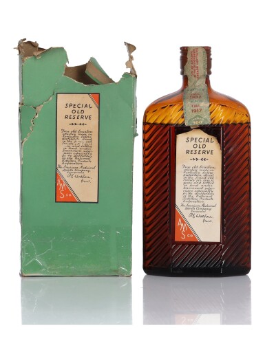 View full screen - View 1 of Lot 147. AMS Co Special Old Reserve 100 Proof 1917 (1 Bottle Pint).