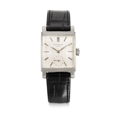View full screen - View 1 of Lot 705. PATEK PHILIPPE | REF 2476 WHITE GOLD WRISTWATCH MADE IN 1957.