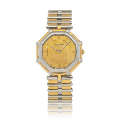 View full screen - View 1 of Lot 520. Octagonal, Ref. G2386.7 White and yellow gold wristwatch Circa 1995.