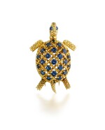 Sapphire brooch | Broche saphirs