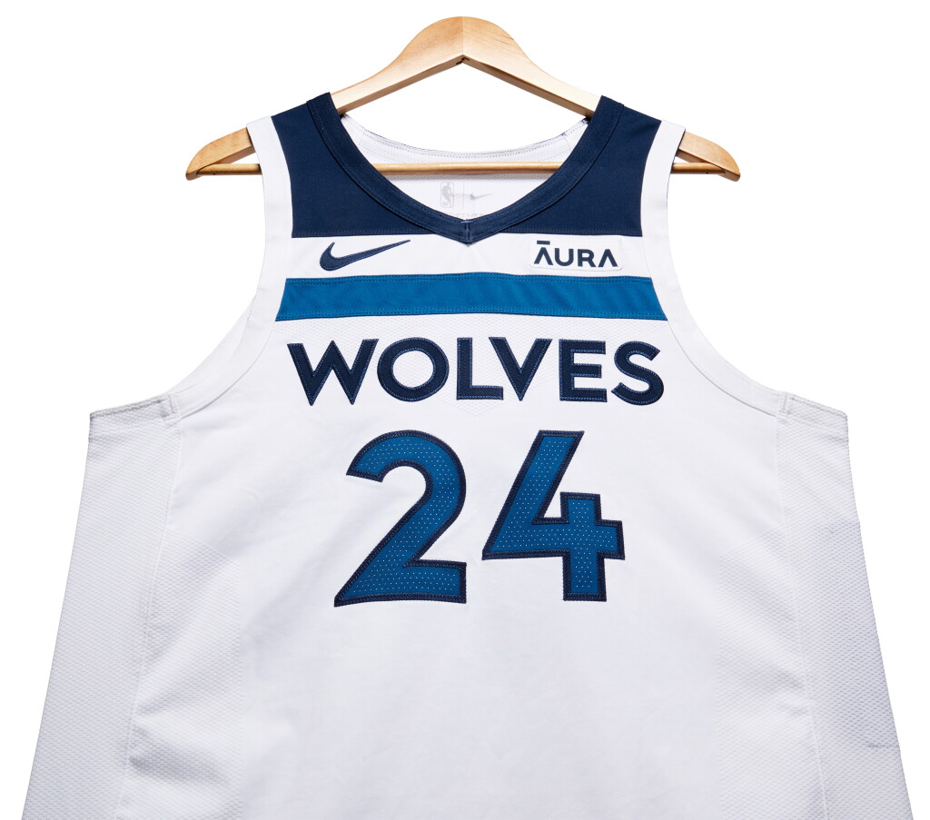 View full screen - View 1 of Lot 194. T.J. Warren Minnesota Timberwolves 2024 NBA Playoffs Western Conference Finals Game Worn Association Edition Jersey | Game 4.