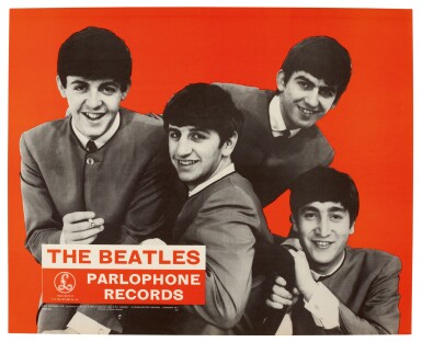 View full screen - View 1 of Lot 14.  THE BEATLES | Parlophone Records promotional poster, 1963.