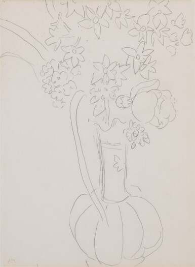 View full screen - View 1 of Lot 416. Fleurs dans un vase.