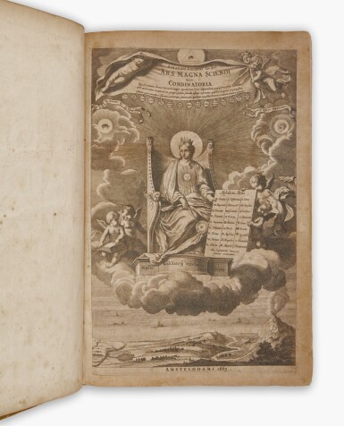 View full screen - View 1 of Lot 134. Kircher, Athanasius | First edition of Kircher’s treatise on logic and symbolism.