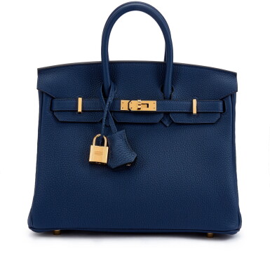 View full screen - View 1 of Lot 6097. Bleu Navy Togo Birkin 25 Gold Hardware, 2024.