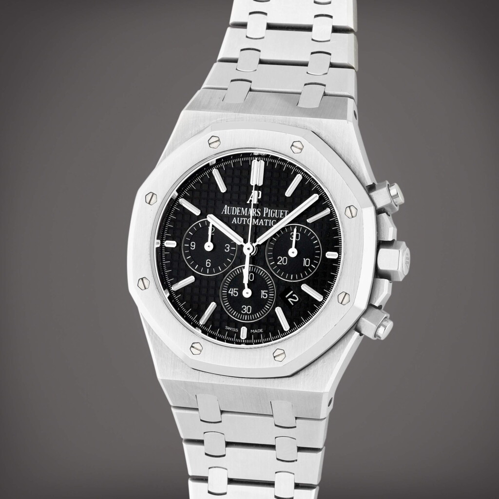 View full screen - View 1 of Lot 62. Royal Oak, Reference 26320ST.OO.1220ST.01 A stainless steel chronograph wristwatch with date and bracelet Circa 2017.