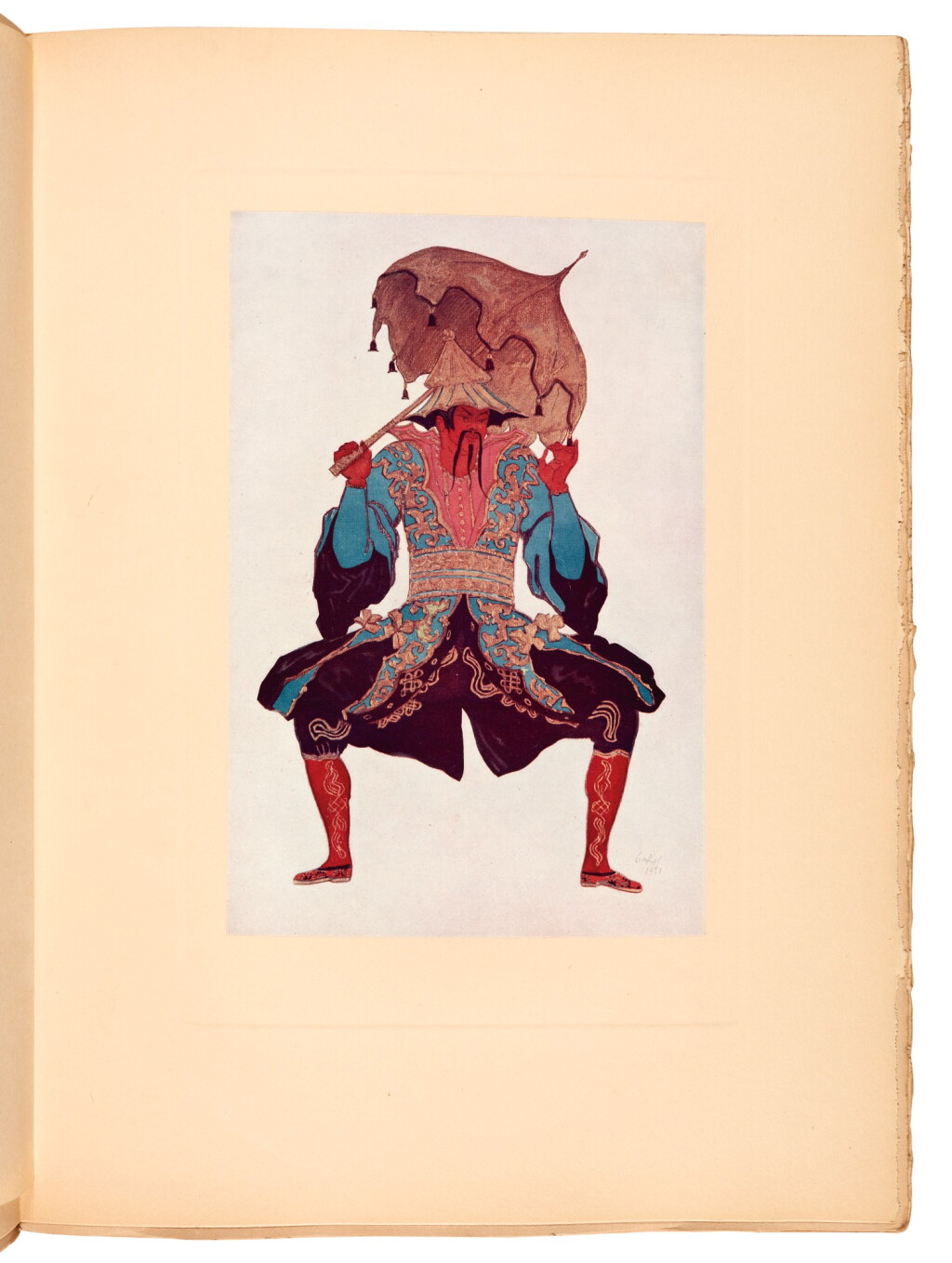 View full screen - View 1 of Lot 139. Bakst, L'oeuvre pour la Belle au bois dormant, Paris, 1922, printed wrappers.