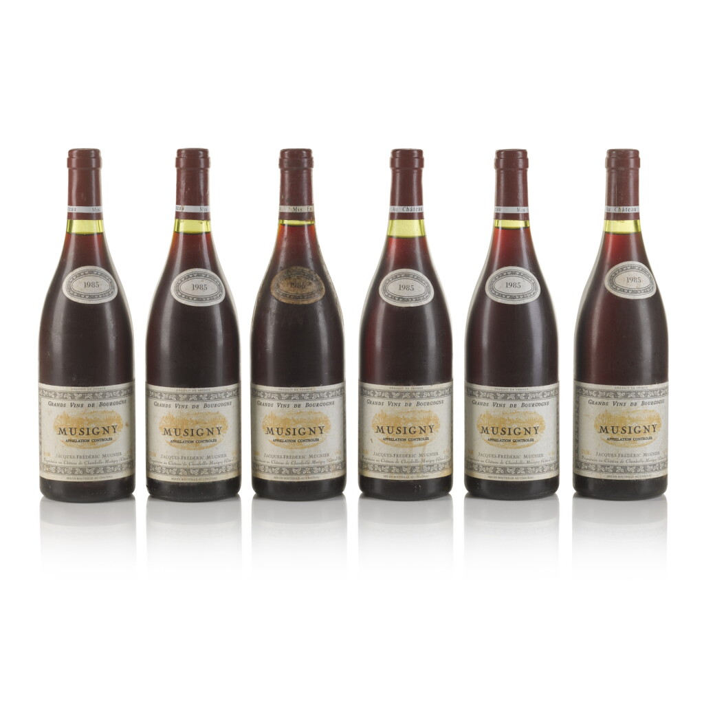 View full screen - View 1 of Lot 394. Musigny 1985 Jacques-Frédéric Mugnier (6 BT).