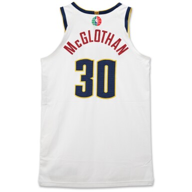 View full screen - View 1 of Lot 102. Gabe McGlothan ‘Abu Dhabi Games’ Denver Nuggets 2024-2025 Game Issued Association Edition Jersey .