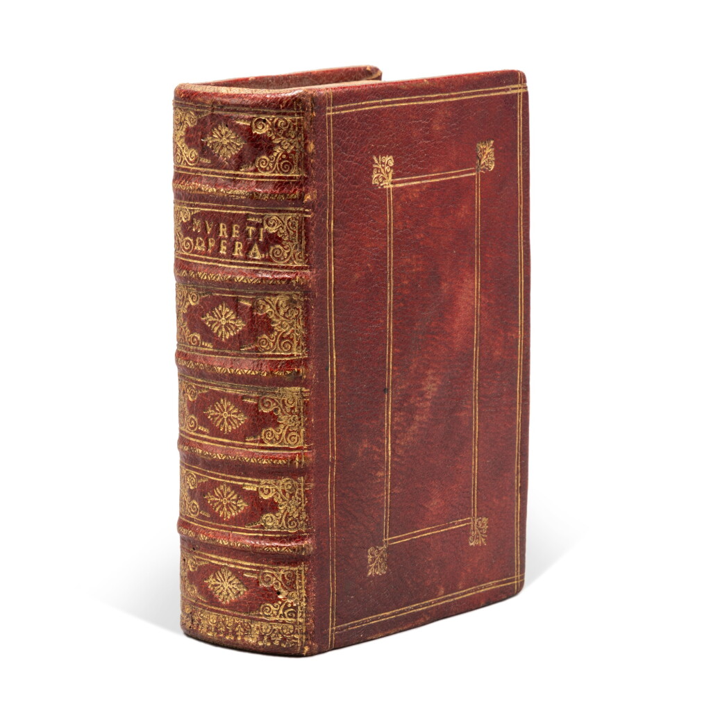 View full screen - View 1 of Lot 994. Muret, Ciuis Romani Epistolae, Paris, Colombel, 1580, early seventeenth-century French morocco à la Du Seuil, the Sir Robert Horton copy.