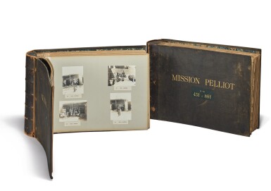 View full screen - View 1 of Lot 566. TWO PHOTOGRAPH ALBUMS OF MISSION PELLIOT, EARLY TWENTIETH CENTURY.