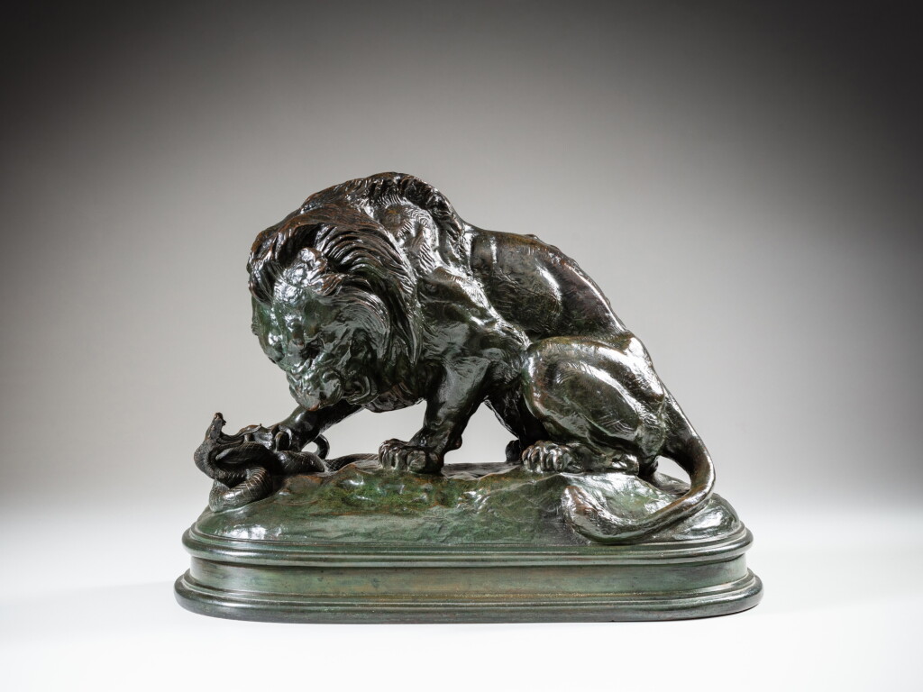 View full screen - View 1 of Lot 53. Lion au serpent (Lion and serpent).