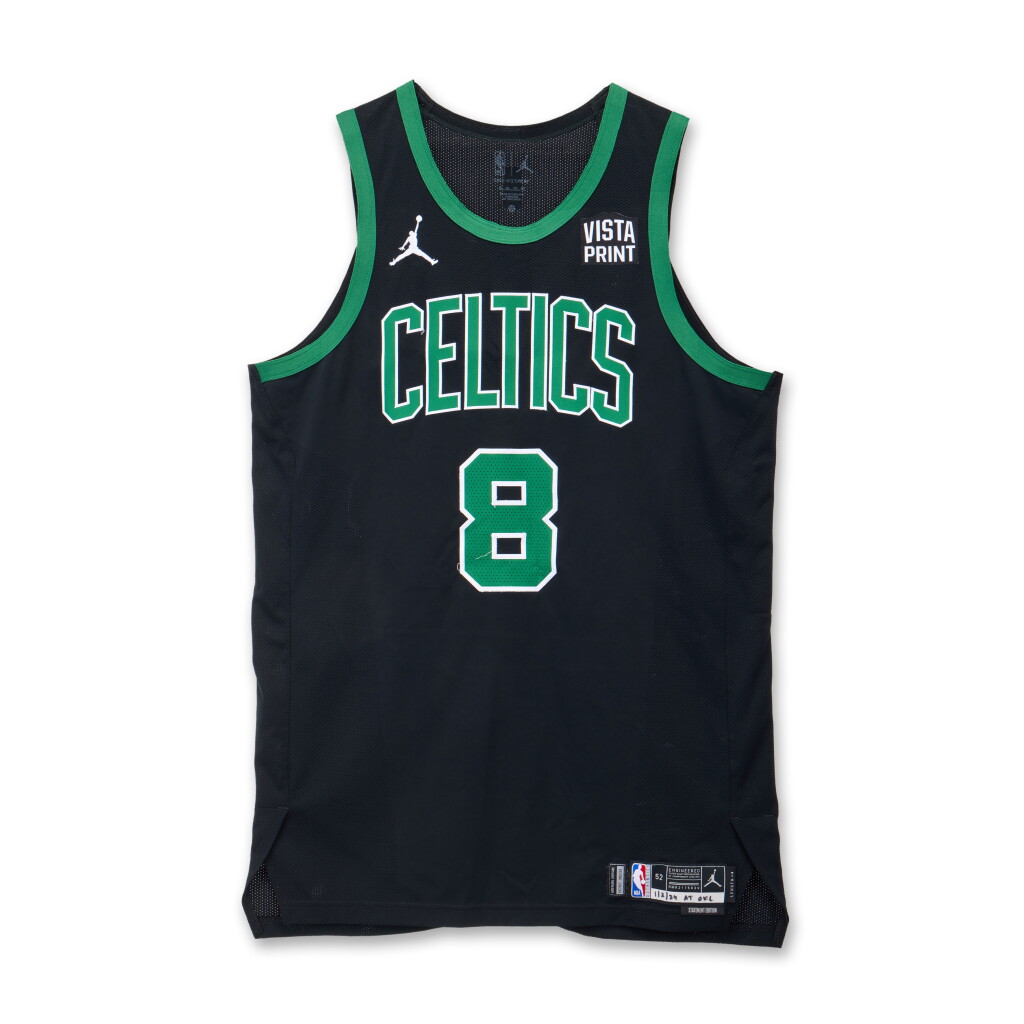 全螢幕檢視 - 查看10Kristaps Porzingis Boston Celtics 2023-2024 Game Worn Statement Edition Jersey | Double-Double的1