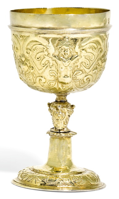 View full screen - View 1 of Lot 10. AN AUSTRIAN SILVER-GILT CUP, PROBABLY GERHARD PERNFELS, VIENNA, CIRCA 1580.