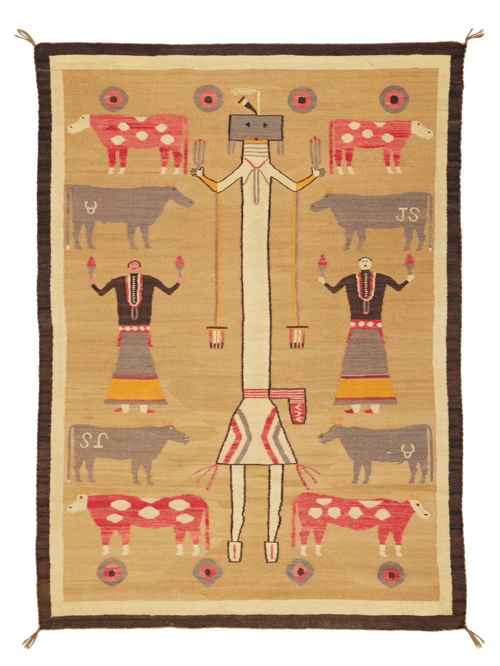 View full screen - View 1 of Lot 234. Yeibeichi Weaving with Pictorial Elements.