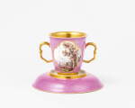 A Meissen Two-Handled Beaker and Saucer, Circa 1730-32