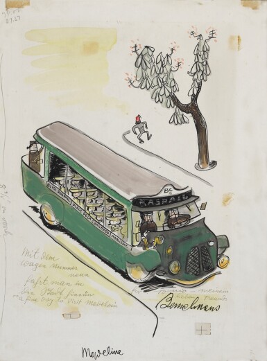 View full screen - View 1 of Lot 320. Illustration for 'Madeline' ("Day to visit").