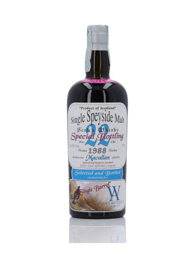 View full screen - View 1 of Lot 114. Macallan Silver Seal 22 Year Old 56.9 abv 1988 (1 Bottle 70cl).