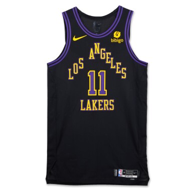 View full screen - View 1 of Lot 4. Jaxson Hayes Los Angeles Lakers 2023-2024 In-Season Tournament Quarterfinals Game Worn City Edition Jersey and Game Issued Shorts.