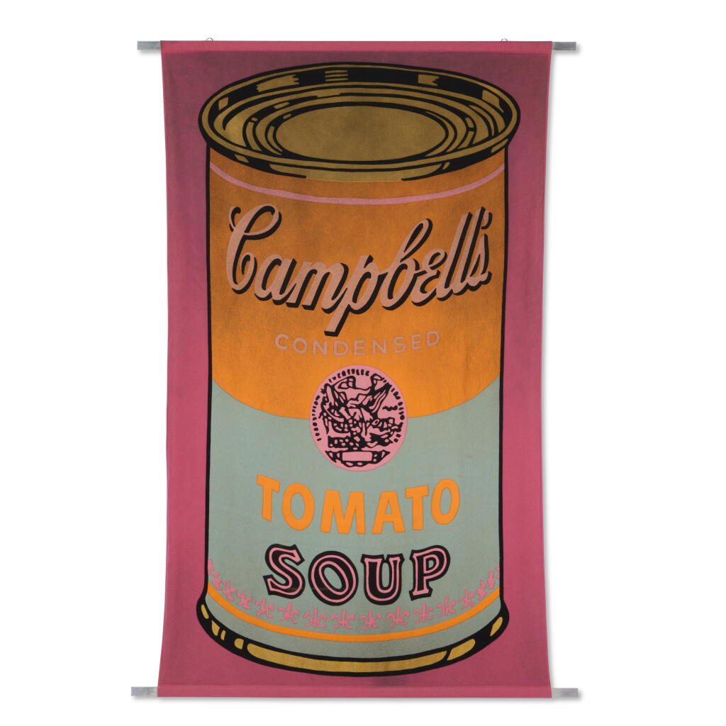 View full screen - View 1 of Lot 127. Campbell's Tomato Soup Banner.