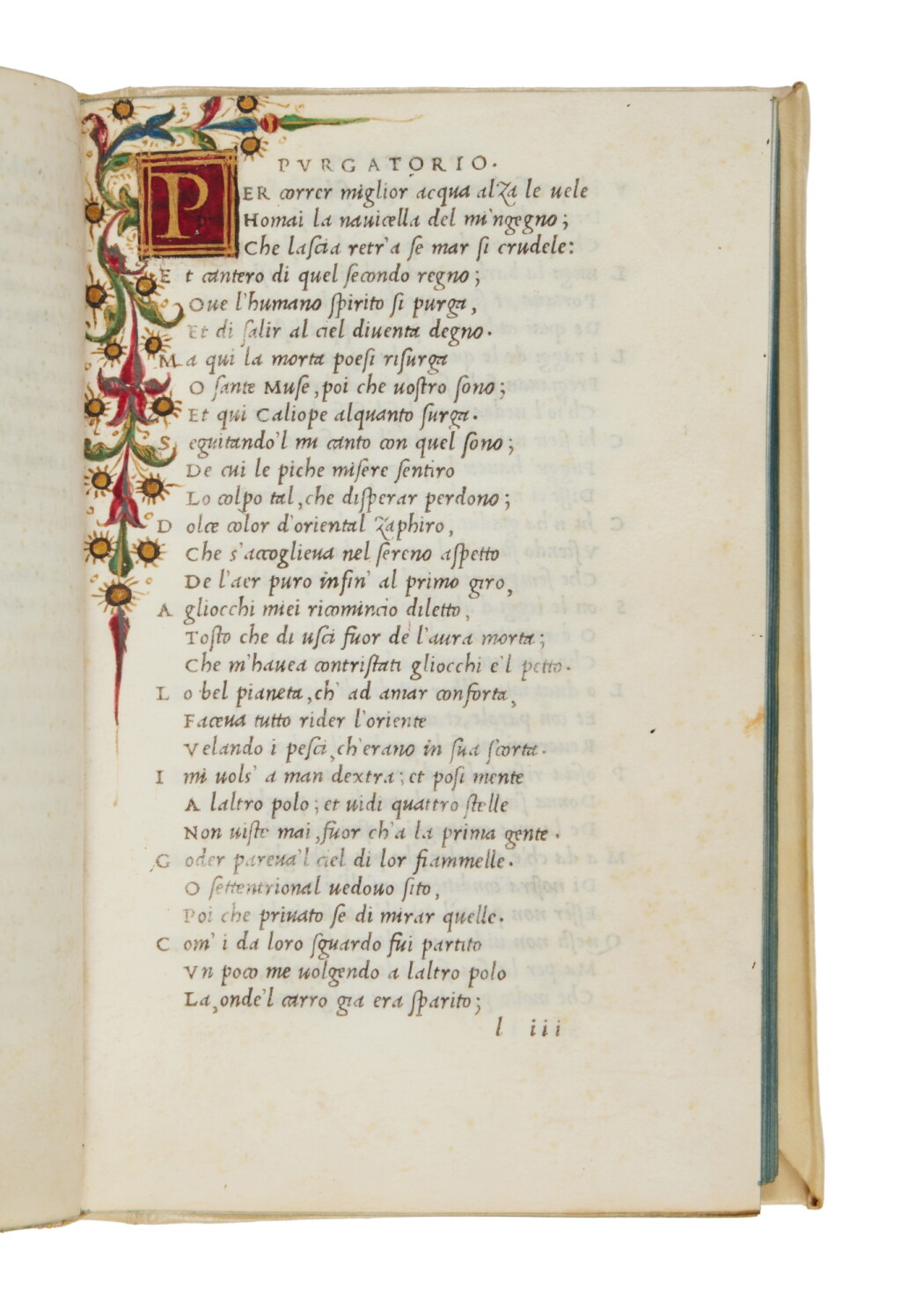 View full screen - View 1 of Lot 667. Dante, Le terze rime, Venice, Aldo, 1502, printed on vellum, second issue with the Aldine device.