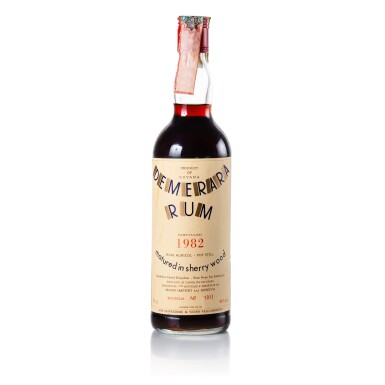 View full screen - View 1 of Lot 125. Demerara Rum Moon Import 46.0 abv 1982 (1 BT 70cl).