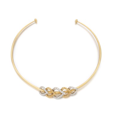 View full screen - View 1 of Lot 133. Diamond necklace (Collana in diamanti).