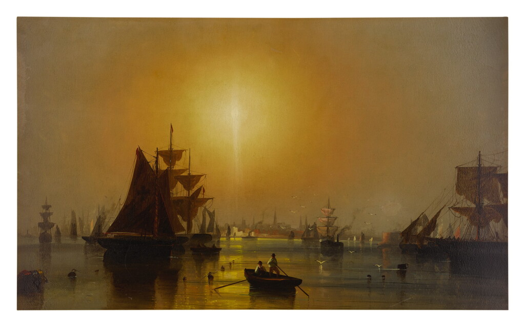 View full screen - View 1 of Lot 94. WILLIAM WILSON COWELL | NEW YORK HARBOR, GOVERNOR'S ISLAND.