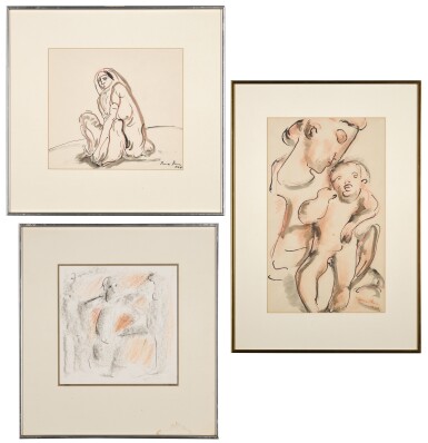 View full screen - View 1 of Lot 73. A Set of Three Drawings.