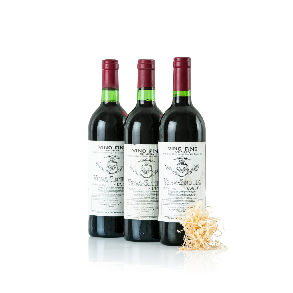 View full screen - View 1 of Lot 32. Vega Sicilia 'Unico' 1960 (3 BT).