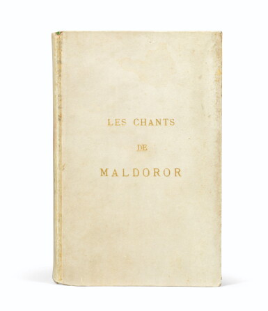 View full screen - View 1 of Lot 129. Les Chants de Maldoror. Paris et Bruxelles, 1874. E.O..