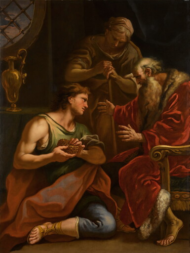 View full screen - View 1 of Lot 190. Samson returning to his parents with the honeycomb taken from the lion's stomach.