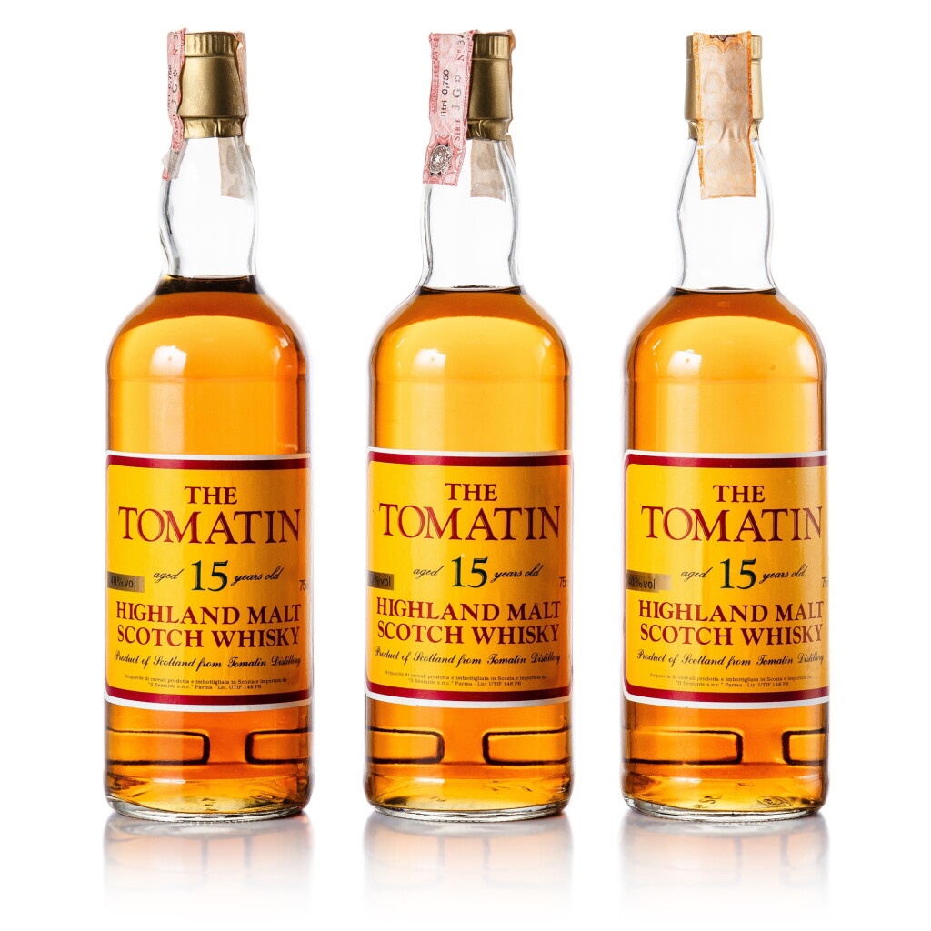 View full screen - View 1 of Lot 288. Tomatin Sestante 15 Year Old 40.0 abv NV (3 BT 75cl).