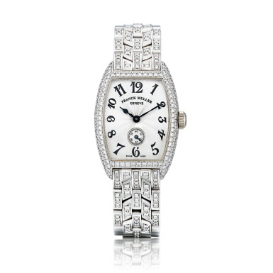 View full screen - View 1 of Lot 559. 'Cintrée Curvex' Diamond Wristwatch | Franck Muller | 'Cintrée Curvex' 鑽石 腕錶.