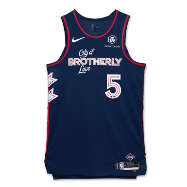 View full screen - View 1 of Lot 104. Marcus Morris Sr. Philadelphia 76ers 2023-2024 Game Worn City Edition Jersey .