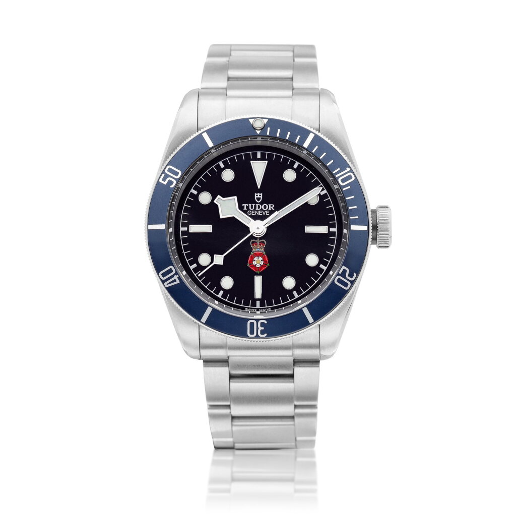 View full screen - View 1 of Lot 8198. Black Bay "Royal Specialist Protection", Reference 79220 | A limited edition stainless steel wristwatch with bracelet, Made for the London Metropolitan Police’s Royalty and Specialist Protection Unit, Circa 2018 | 帝舵 | Black Bay "Royal Specialist Protection" 型號79220 | 限量版精鋼鏈帶腕錶,為倫敦皇室成員及特殊人員保護組而製,約2018年製.