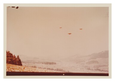 View full screen - View 1 of Lot 213. UFO SIGHTING. 7 VINTAGE PHOTOS TAKEN BY "BILLY" EDUARD ALBERT MEIER IN SWITZERLAND ON 28 MARCH 1976..