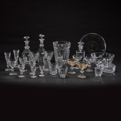 View full screen - View 1 of Lot 47. A Baccarat 'Harcourt' pattern part table service, modern.