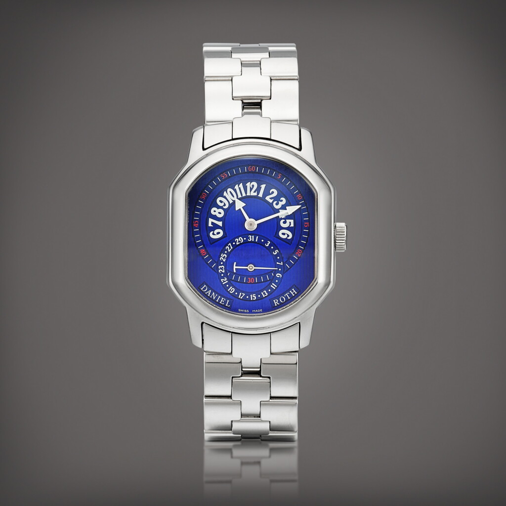 View full screen - View 1 of Lot 8820. Premier Retrograde, Reference 807.L.10 | A stainless steel wristwatch with retrograde hours, date and bracelet, Circa 2003 | Premier Retrograde 型號 807.L.10 | 精鋼鏈帶腕錶,備逆跳小時及日期顯示,約2003年製.