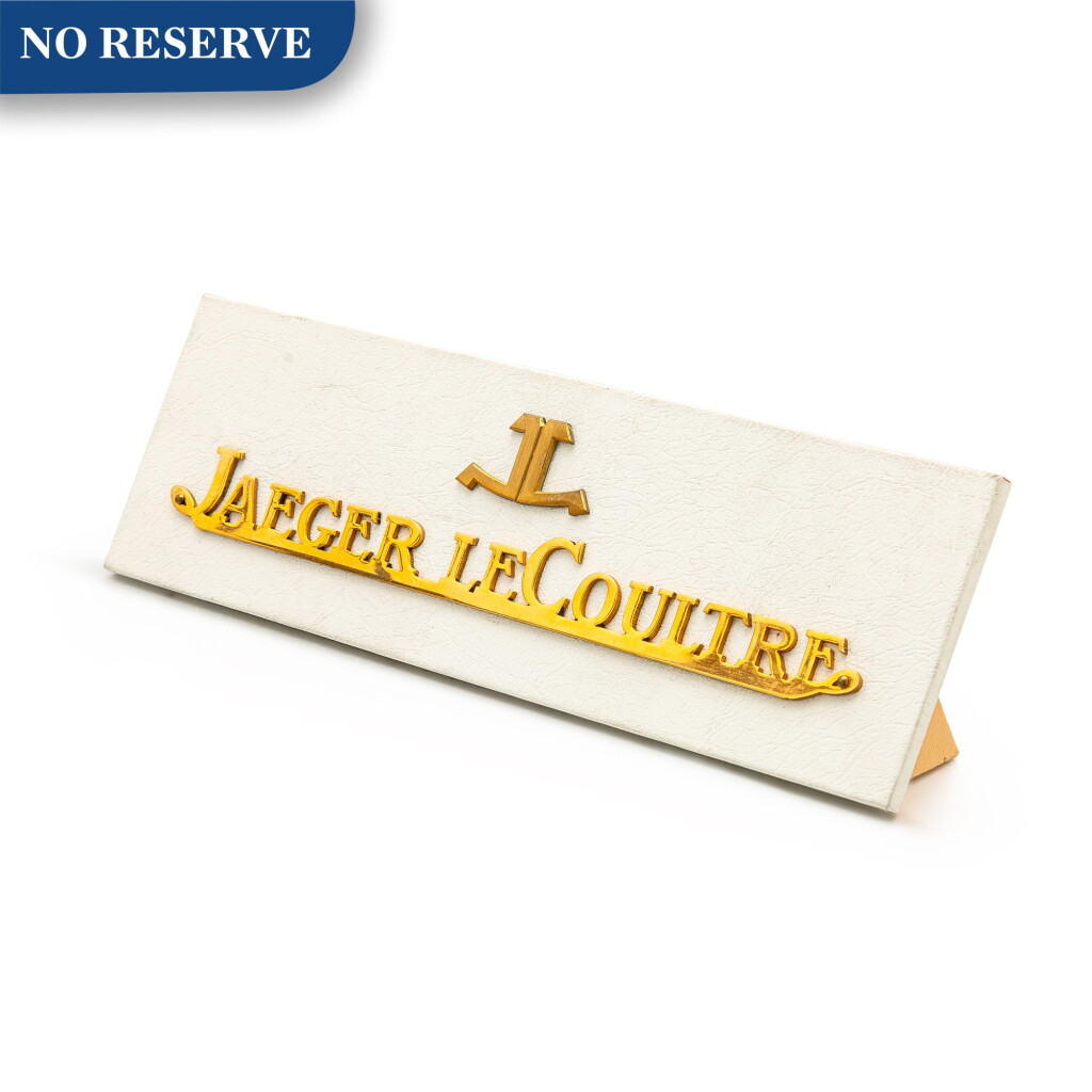 View full screen - View 1 of Lot 8025. Jaeger-LeCoultre | A leather window display, Circa 1960 | 積家 | 皮製展示座,約1960年製.
