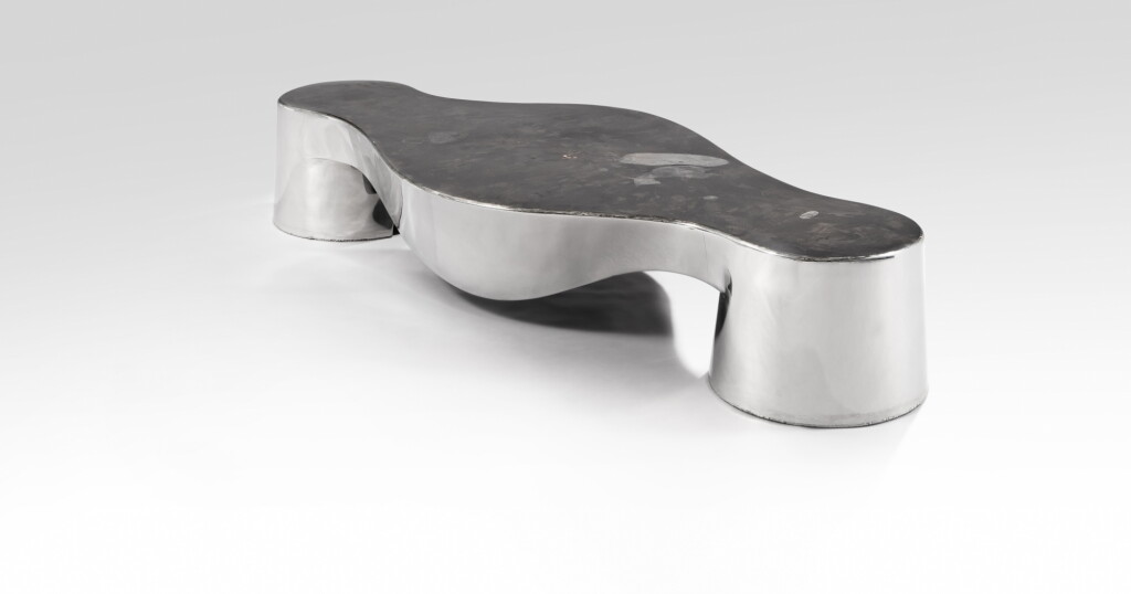 View full screen - View 1 of Lot 110. Table basse Two legs and a table .
