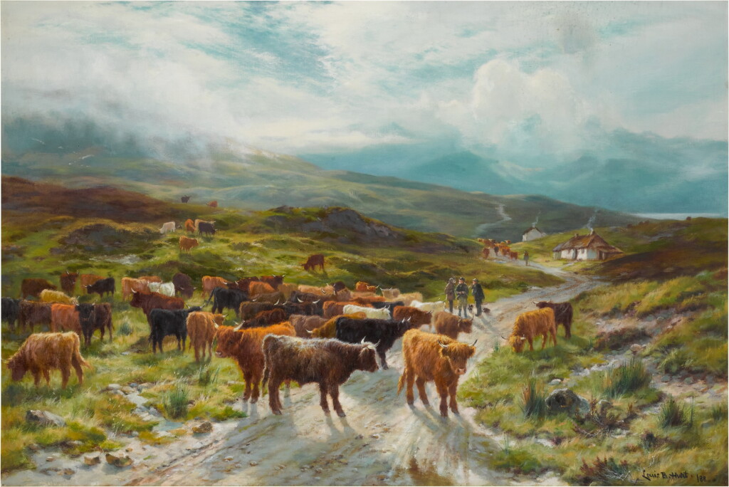 View full screen - View 1 of Lot 9. Highland Cattle with Drovers.