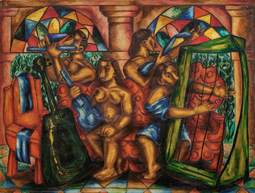 View full screen - View 1 of Lot 31. CUNDO BERMÚDEZ | LOS CUATRO MÚSICOS.